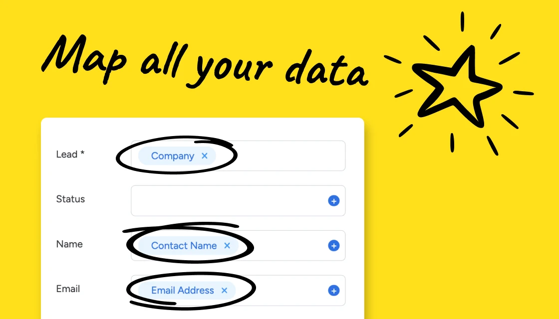 control all synced data point by defining the mapping